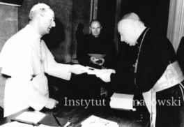 Ks. Prymas Stefan Wyszy?ski na audiencji u Ojca ?wi?tego Paw?a VI.