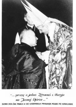 Ks. Prymas Stefan Wyszy?ski i Ojciec ?wi?ty Paw?a VI po konklawe.
