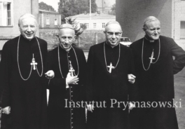 Prymas S.Wyszynski,abp.A.Baraniak,kard.B.Kominek i kard. K.Wojtyla.
